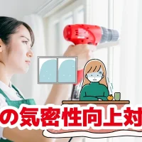 冷気をブロック!冬の気密性向上対策