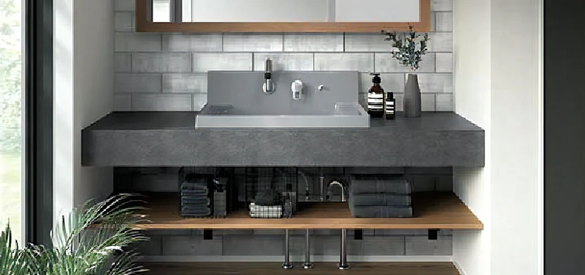 リノベーションされた洗面空間