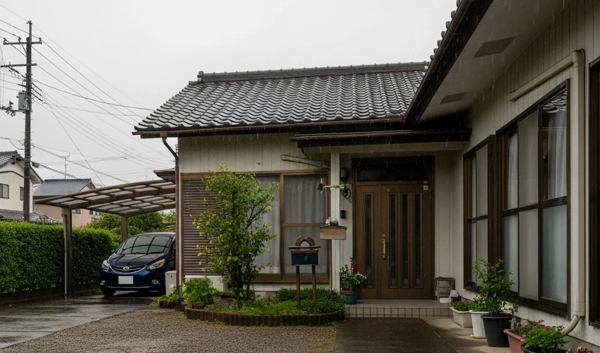 雨どいと住宅