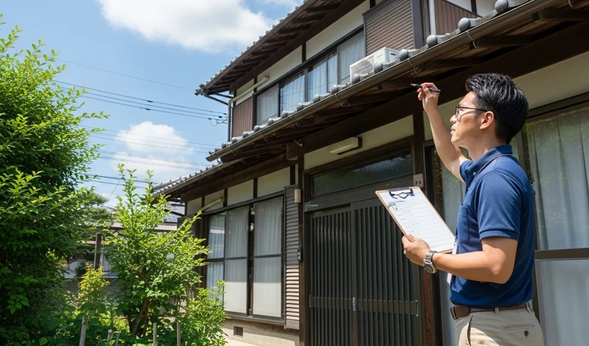 家の点検をする人