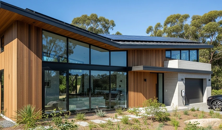 エネルギー効率の高い現代的な住宅