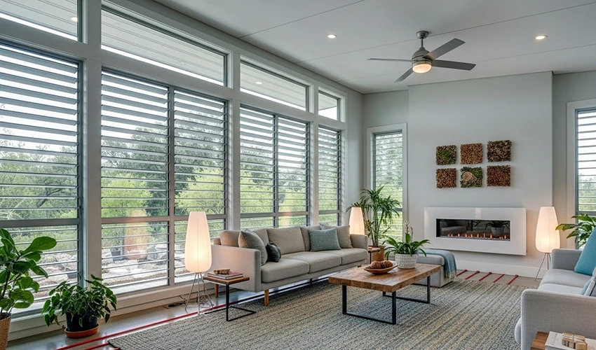 エネルギー効率の良い住宅の内装