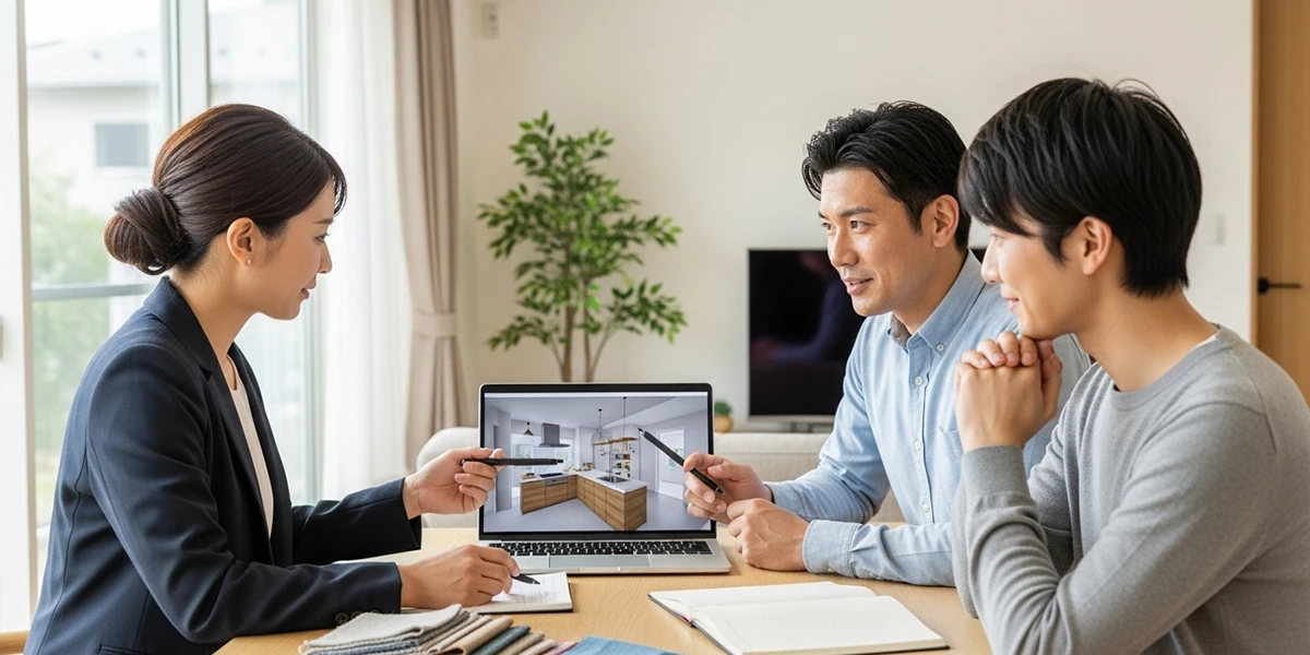 専門家との相談風景