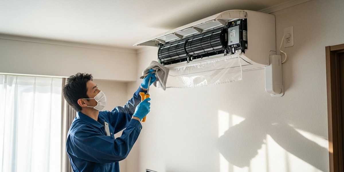 プロのエアコンクリーニング