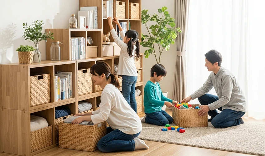 家族で使いやすい収納システム