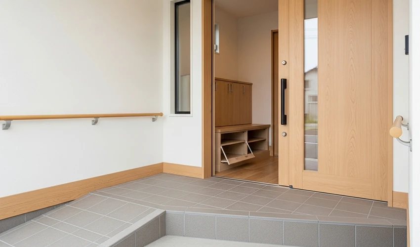 バリアフリーな玄関