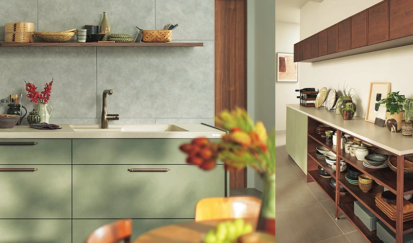 自動化されたモダンなキッチン