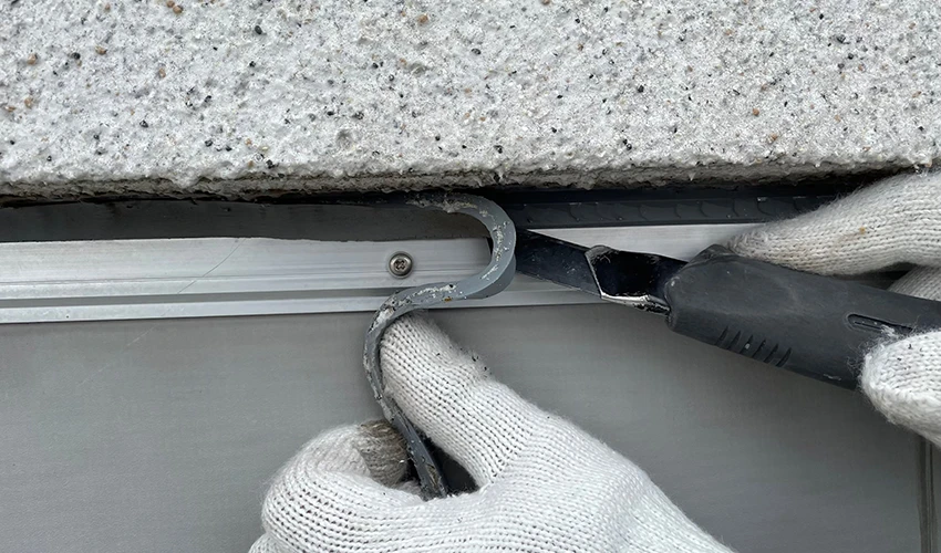 シーリング工事の様子