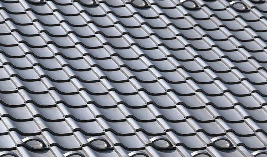 美しい瓦屋根のディテール