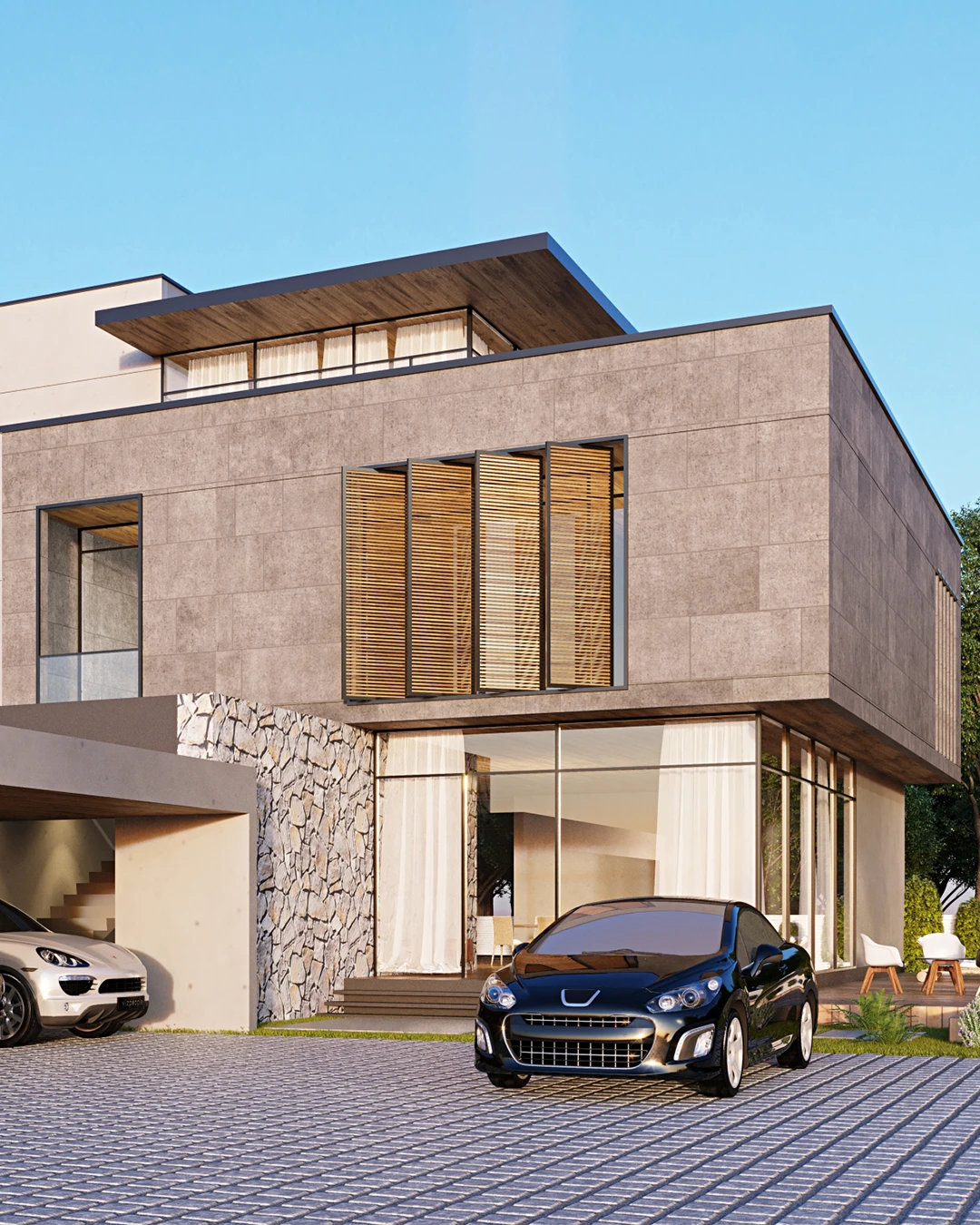 美しく維持された住宅外壁