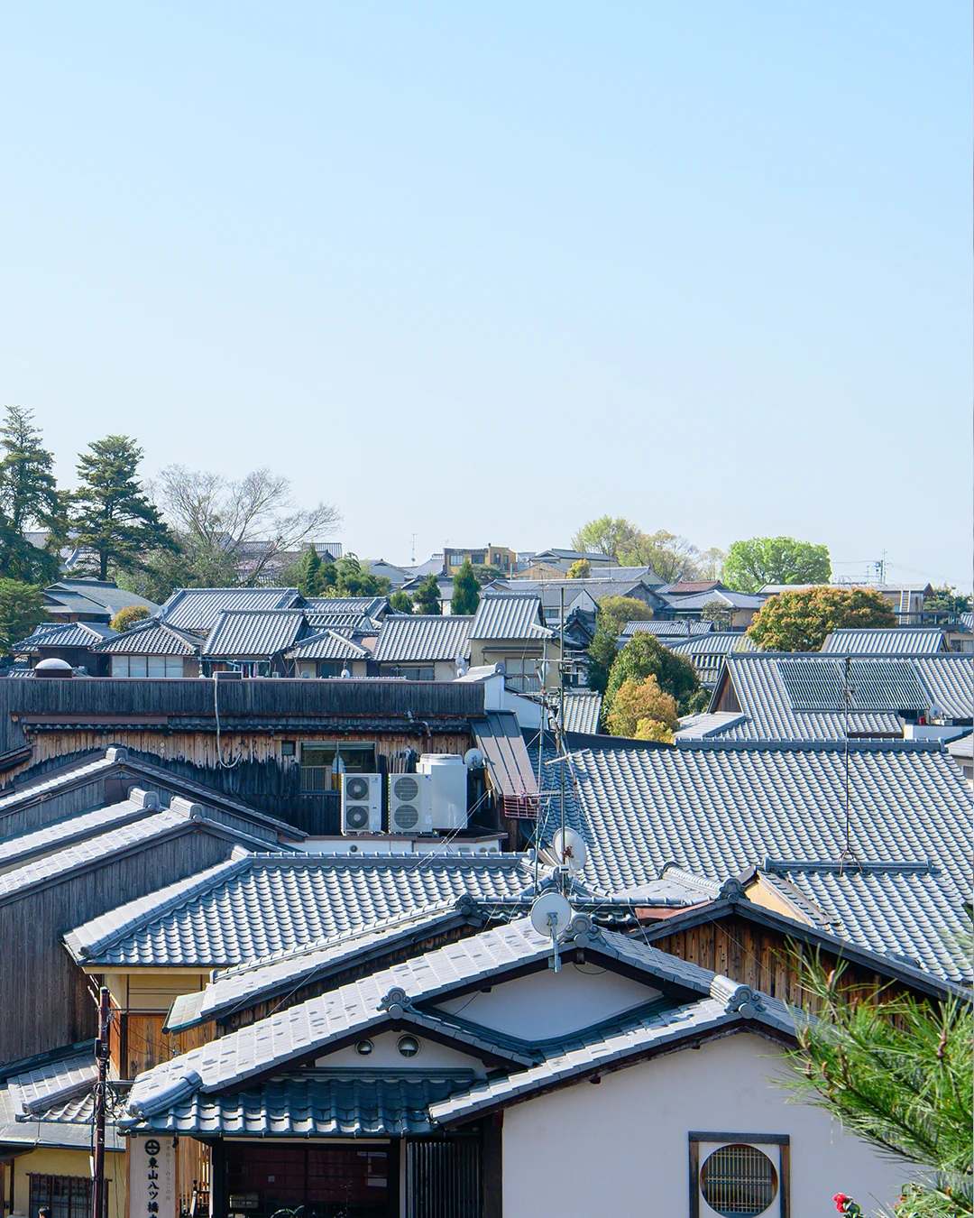京都の伝統的な町並みと景観